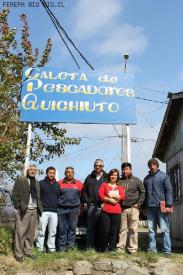 Pescadores de Tome en defensa de su  caleta