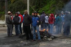 Pescadores Artesanales bloquearon el acceso a Enap en Hualpén por no pago de indemnización
