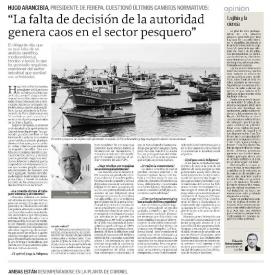 Ferepa formula fuerte critica a Subpesca por falta de gestion ante determinaciones parlamentarias