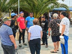 Catastro de pescadores de Lirquen danmificados por incendios